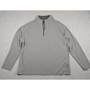 Free Fly Men Sweater XL Quarter 1/4 Zip Performance Bamboo Mock Neck Pullover